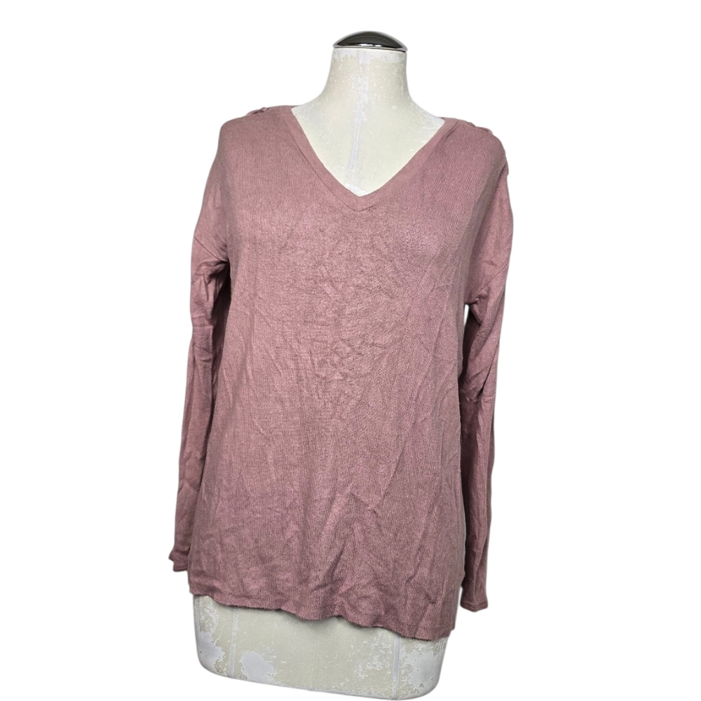 American Eagle Outfitters Soft & Sexy Plush Sweater Shoulder Lace Up XS